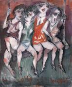 Girls on Swing