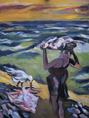 The Tide, 2000, 102 x 78cms Oil on Canvas